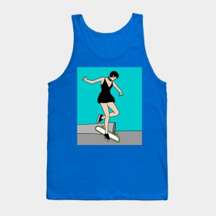 Retro Skateboarder Tank Top